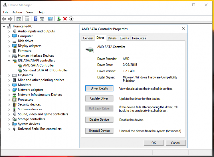 standard sata ahci controller driver for microsoft windows