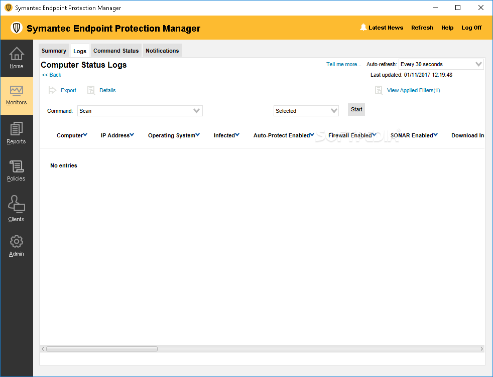 symantec firewall is not functioning correctly